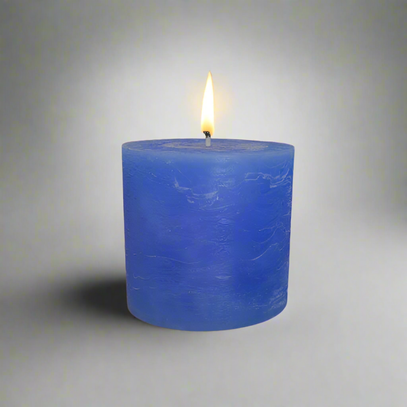 Rustic-candle-10x10-Blue