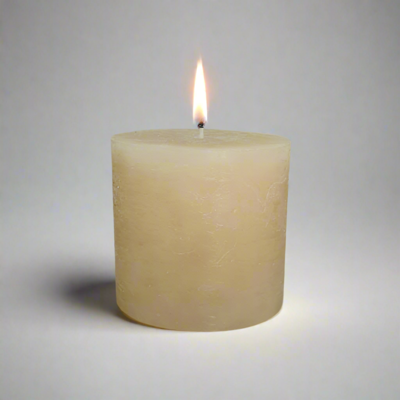 Rustic-candle-10x10-Sand