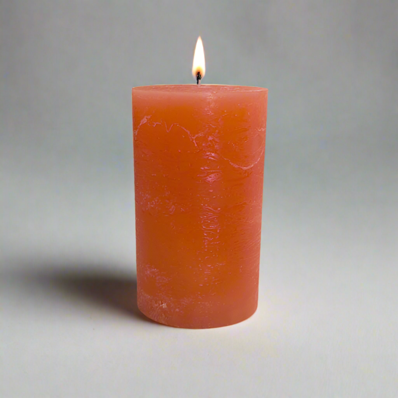 Rustic-candle-10x14-Orange