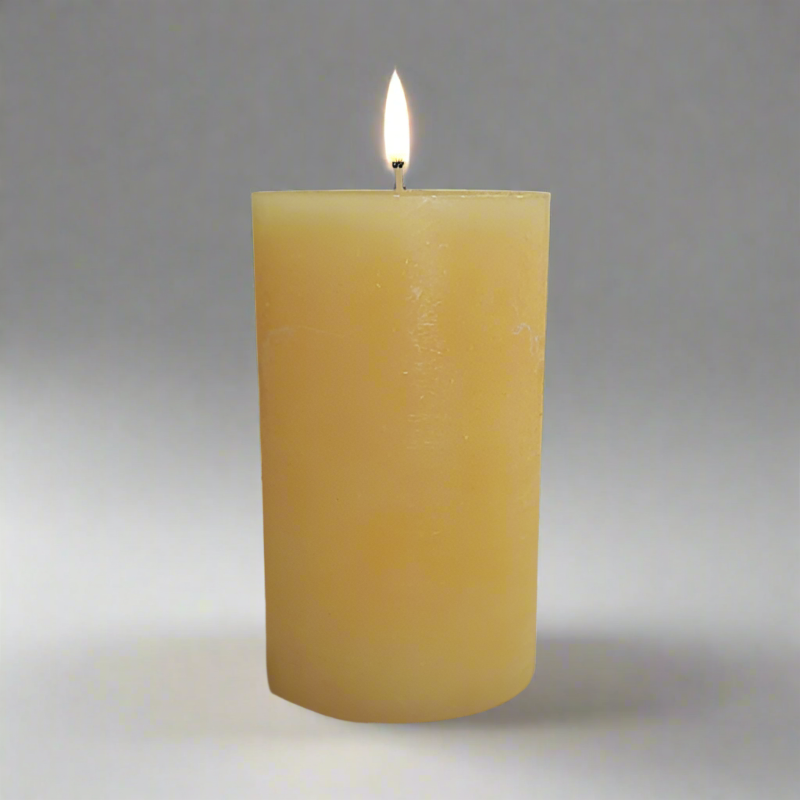 Rustic-candle-10x14-Yellow