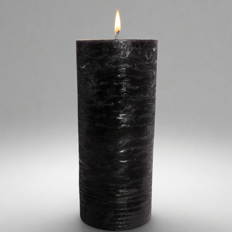 Rustic-candle-10x19-Black