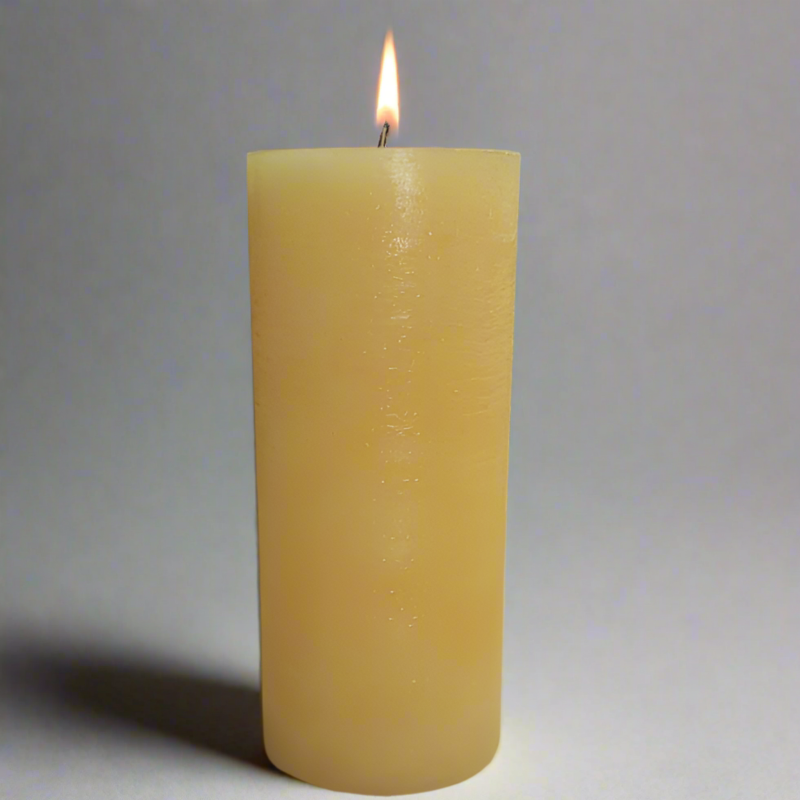 Rustic-candle-10x19-yellow
