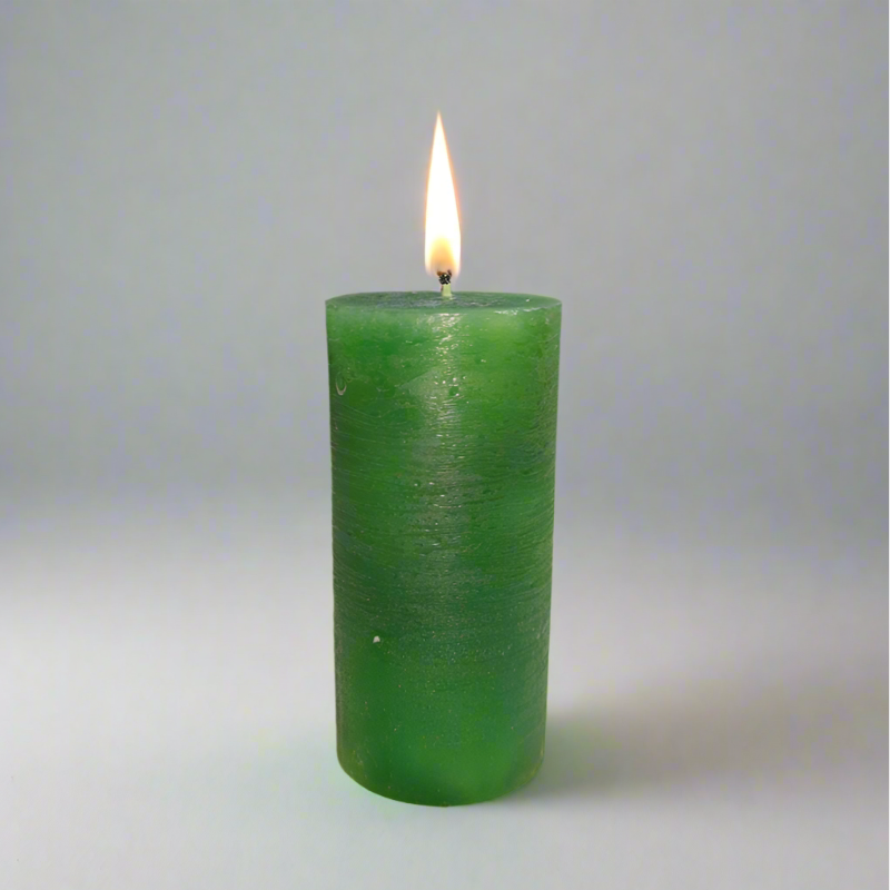 Rustic-candle-5.5x12-Dark_green