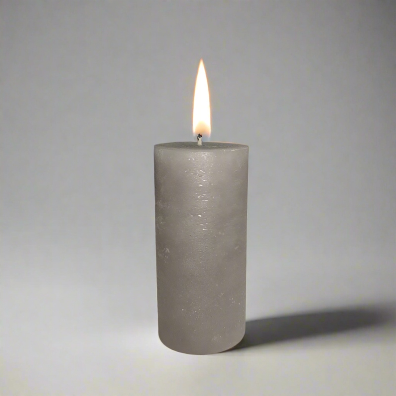 Rustic-candle-5.5x12-Grey