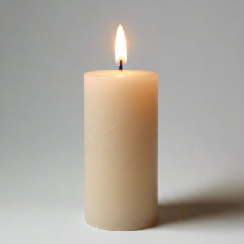 Rustic-candle-5.5x12-sand