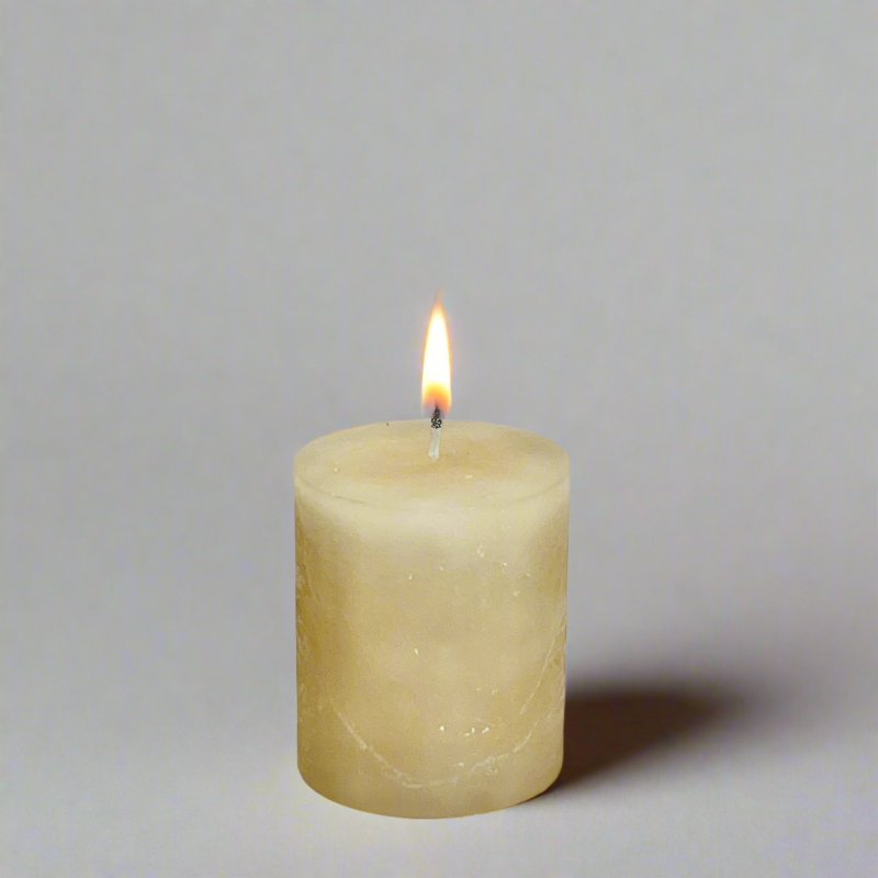 Rustic-candle-7x8-sand