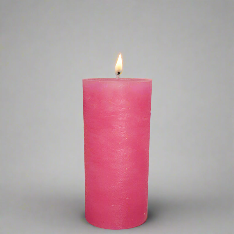 Rustic-candle-8x14-Pink