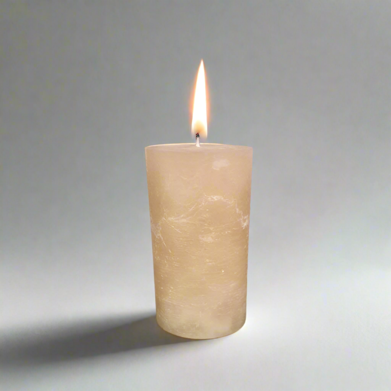 Rustic-candle-8x14-Sand