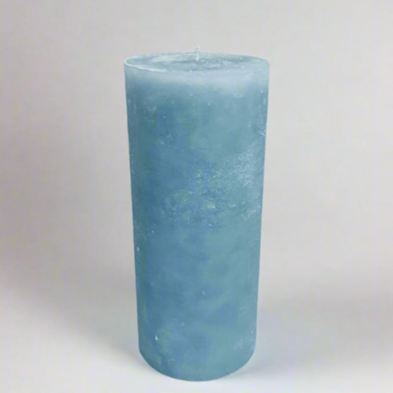 Rustic-candle-8x19-Aqua_blue