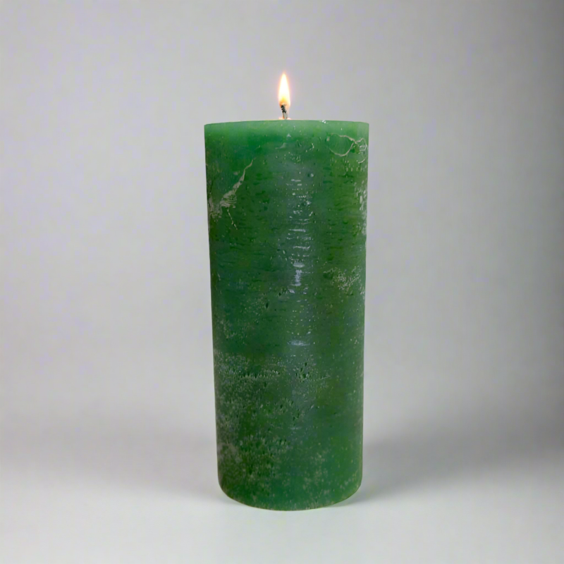 Rustic-candle-8x19-Dark_green