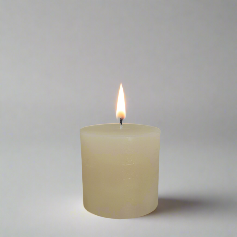 Rustic-candle-8x8-Sand