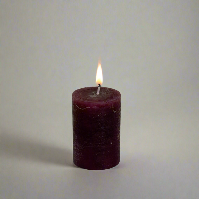 Rustic-pillar-candle-5.5x8-Berry