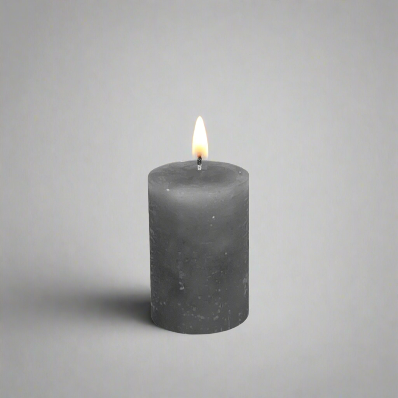 Rustic-pillar-candle-5.5x8-Grey