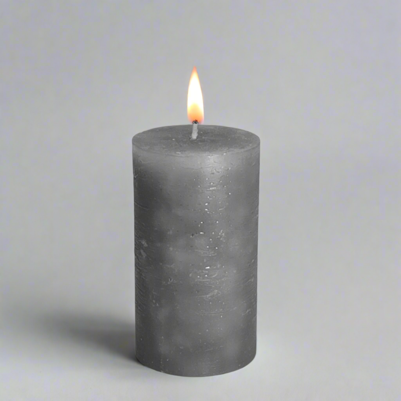 Rustic-pillar-candle-7x12-Grey