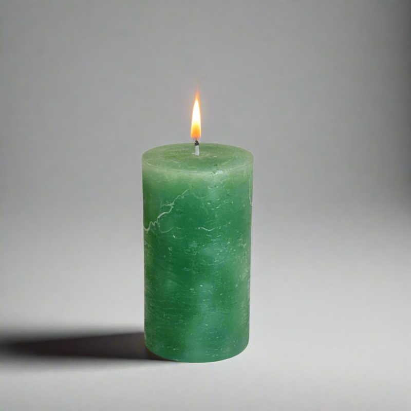 Rustic-pillar-candle-7x12-Sage