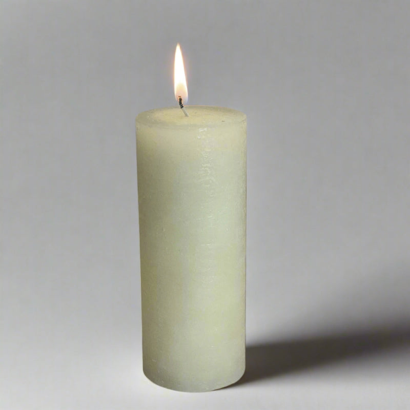 Rustic-pillar-candle-7x17-Ivory