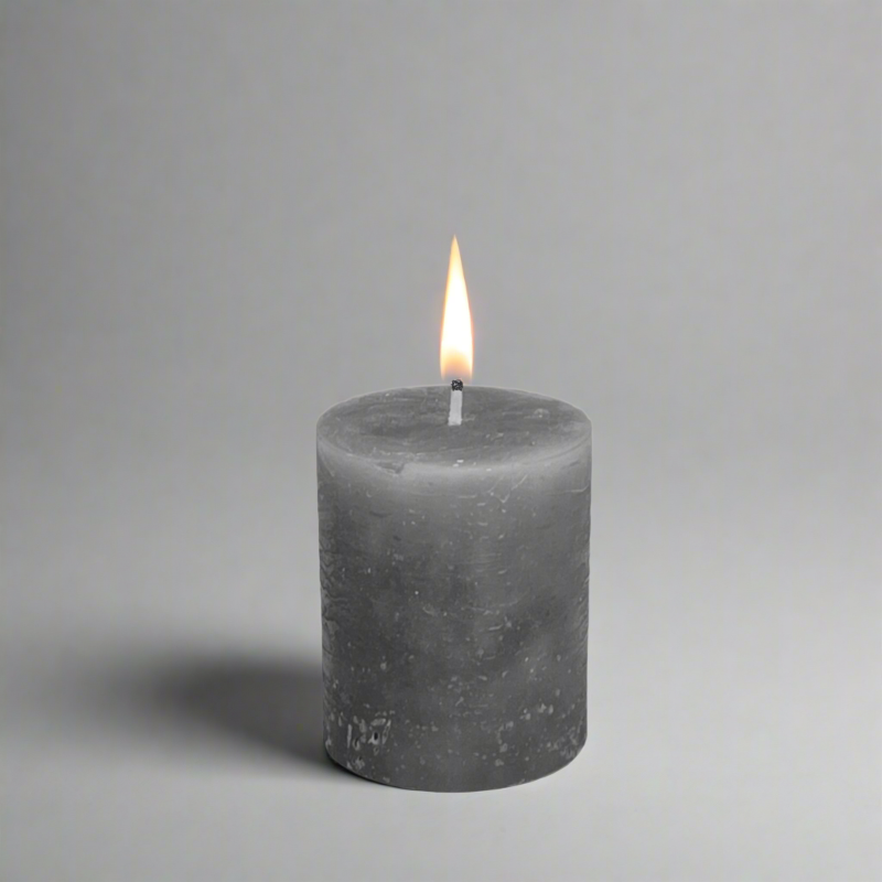 Rustic-pillar-candle-7x8-Grey