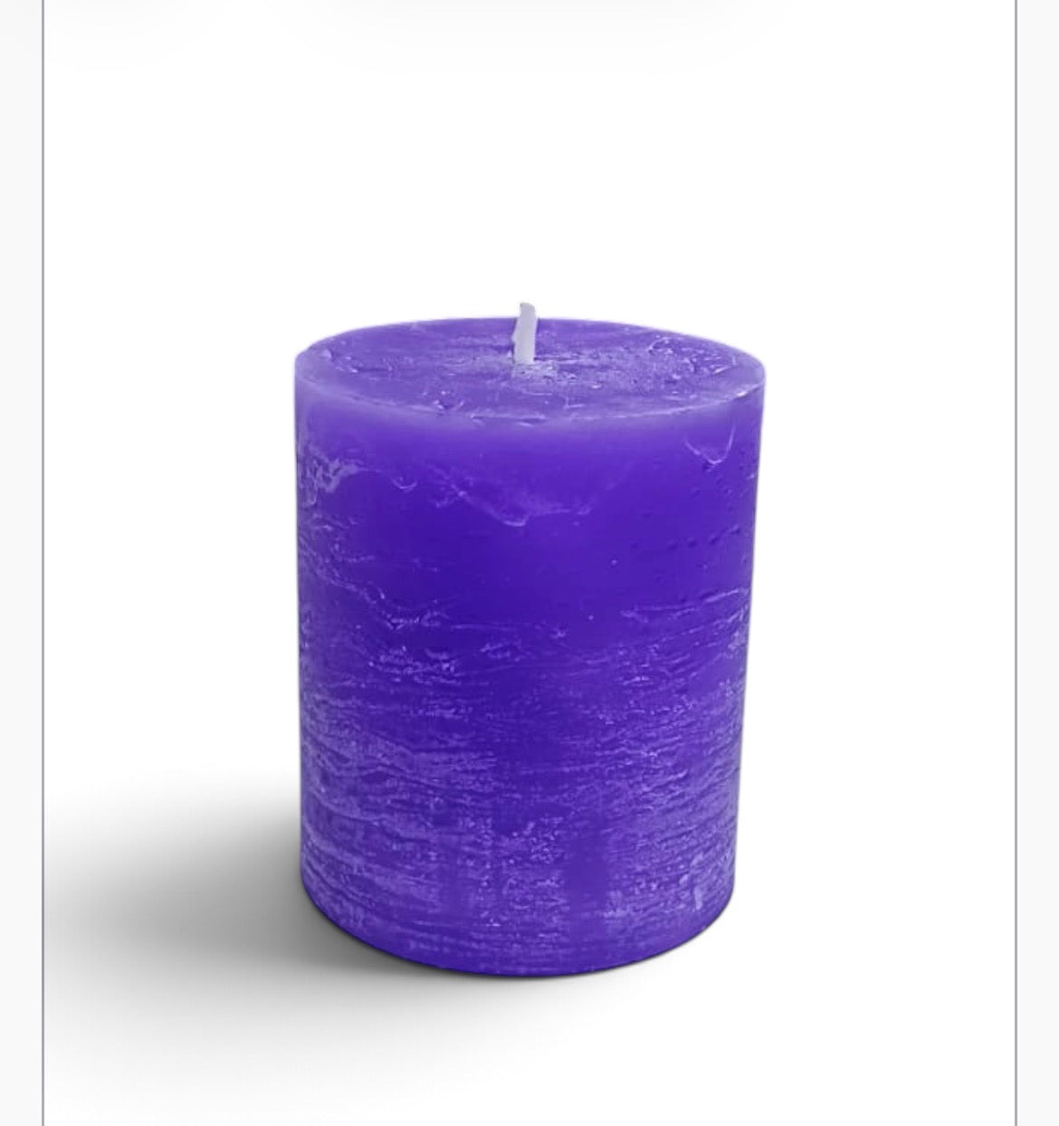 Rustic-pillar-candle-7x8-purple-denga