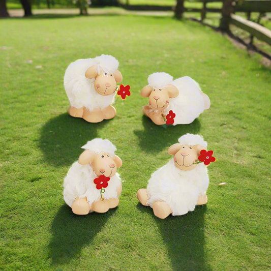 Sheep-with-fur-flower