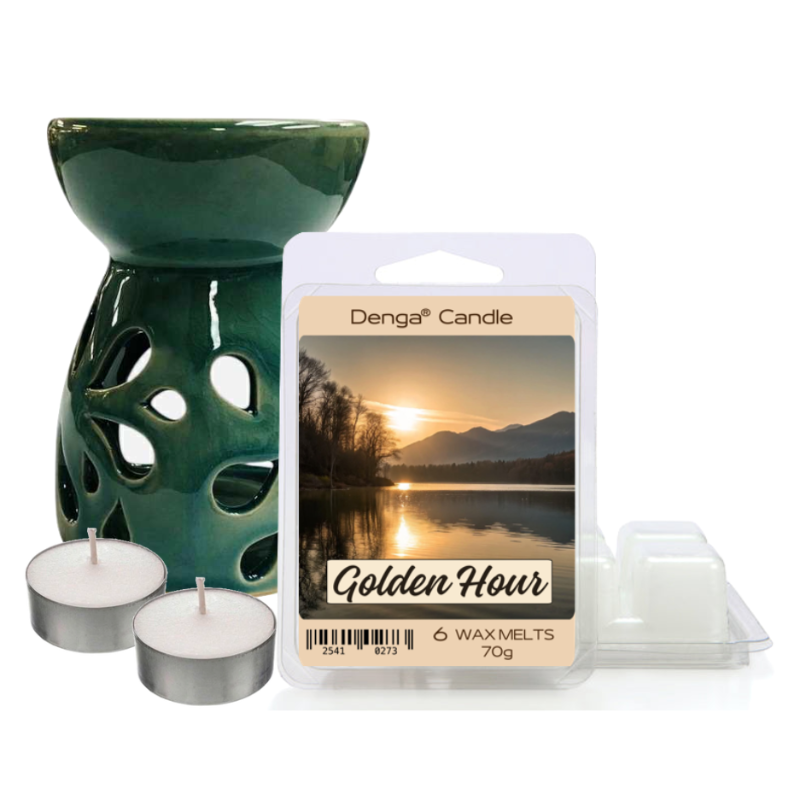 Scented Gift Set - Burner, Melt & Tealights