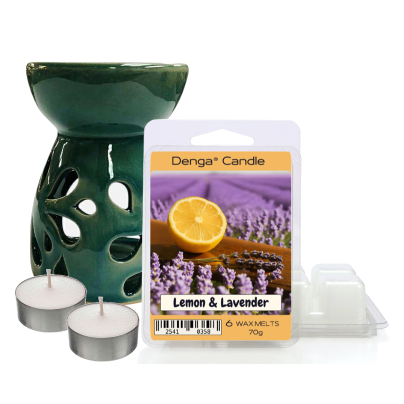 Scented Gift Set - Burner, Melt & Tealights