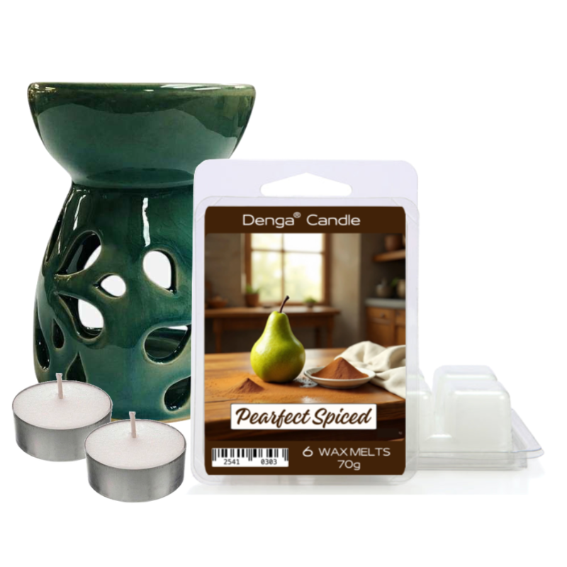 Scented Gift Set - Burner, Melt & Tealights