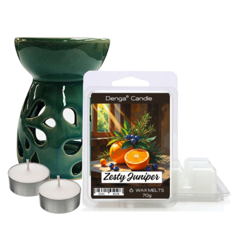 Scented Gift Set - Burner, Melt & Tealights