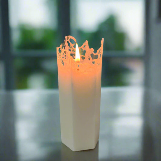 Webcandle-burning-hexagon