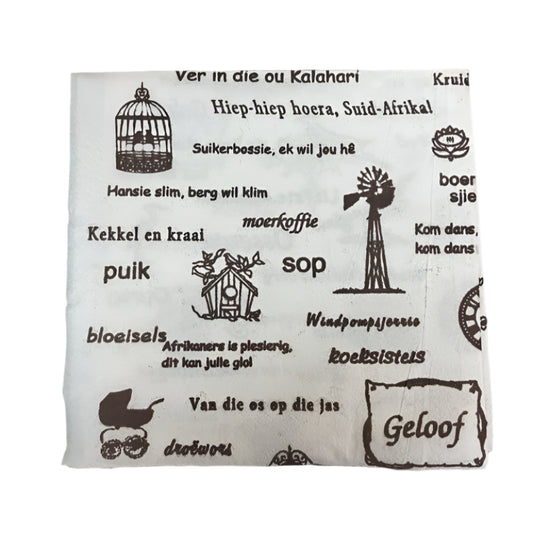 afrikaans-serviettes