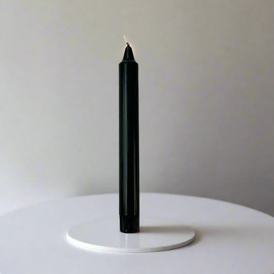 Premium Dinner Candle, 20cm - Black