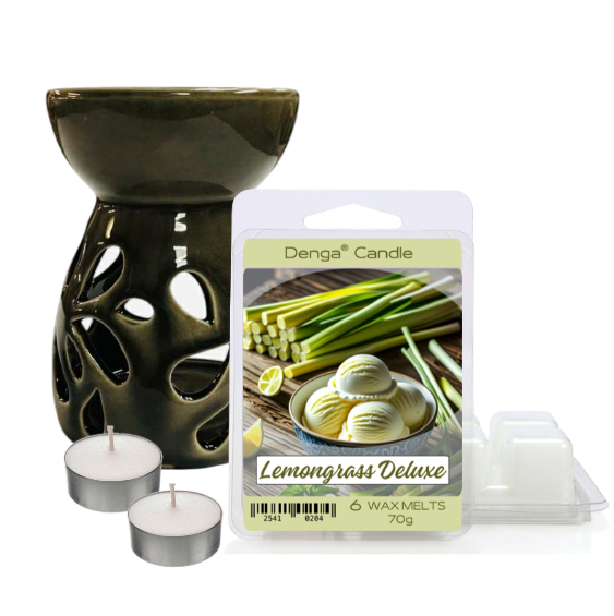 Scented Gift Set - Burner, Melt & Tealights