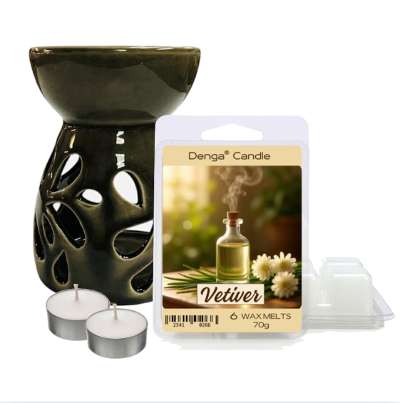 Scented Gift Set - Burner, Melt & Tealights