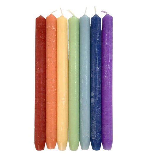 dinner-denga-candles-rainbow-chakra