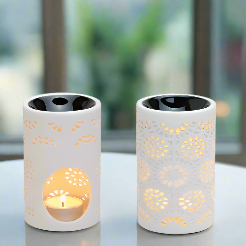 two fragrance-burner-ceramic-11cm with black top