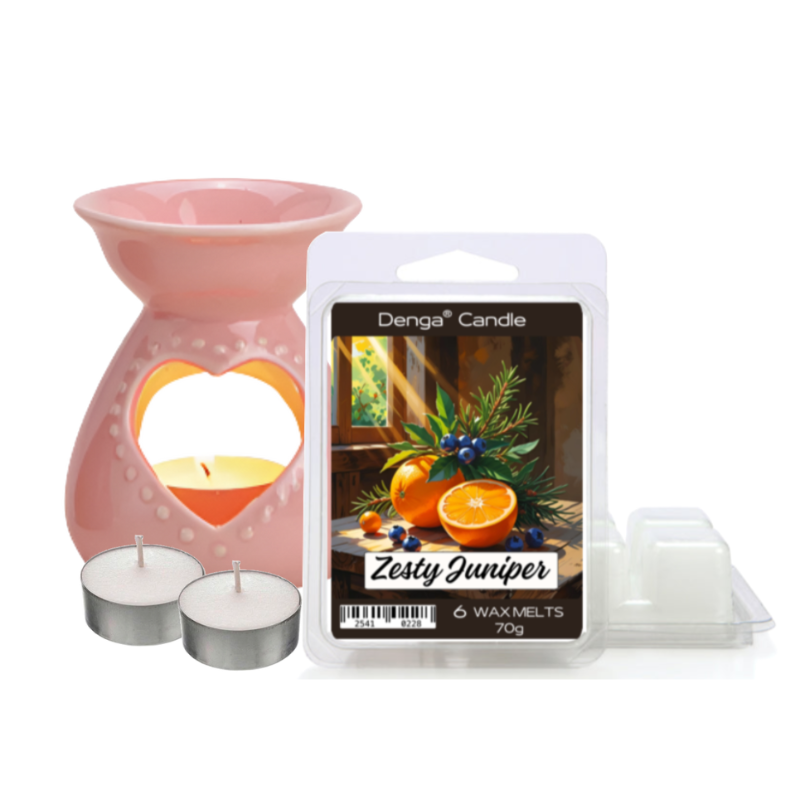 Scented Gift Set - Burner, Melt & Tealights