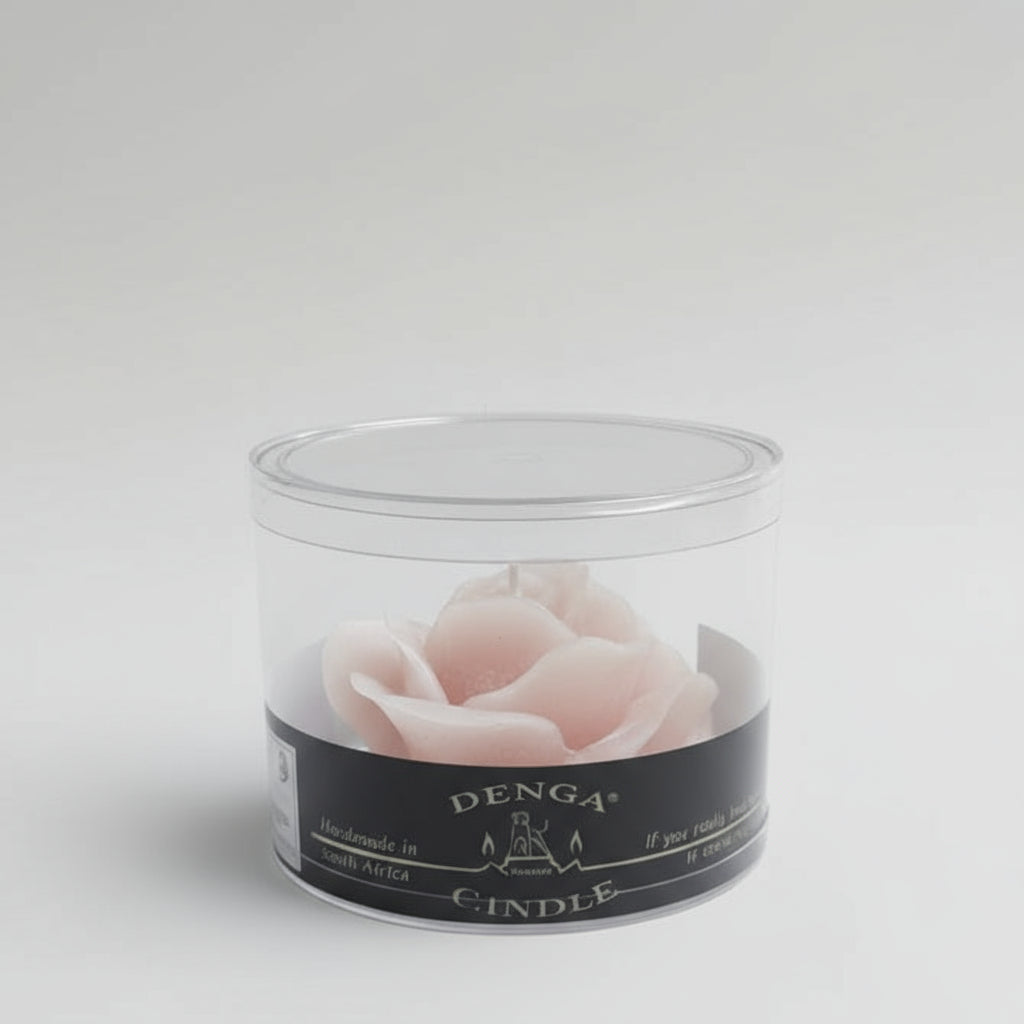 rose blossom candle in box rose
