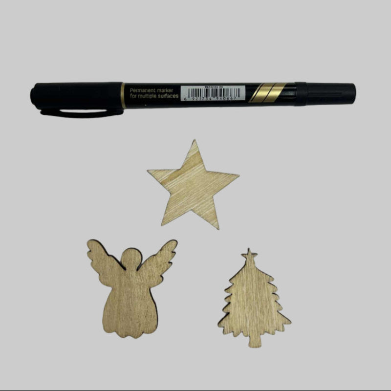 Wooden Scatter Decoration 24pcs