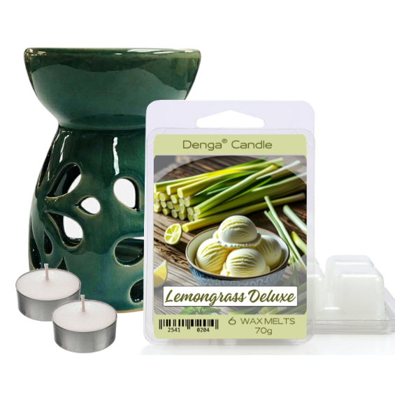 Scented Gift Set - Burner, Melt & Tealights