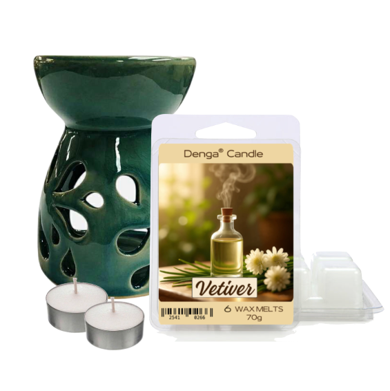 Scented Gift Set - Burner, Melt & Tealights
