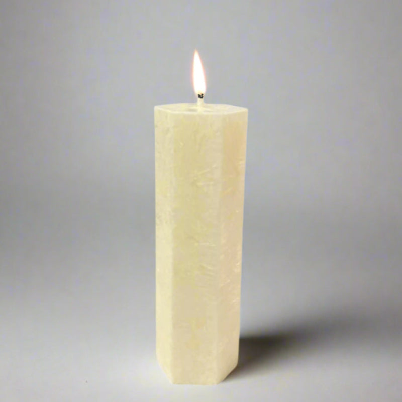 webcandle-hexagon-ivory